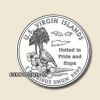 Egyesült Államok 25 cent (5) VIRGIN ISLANDS '' D.C & U.S Territories  '' 2009 UNC !